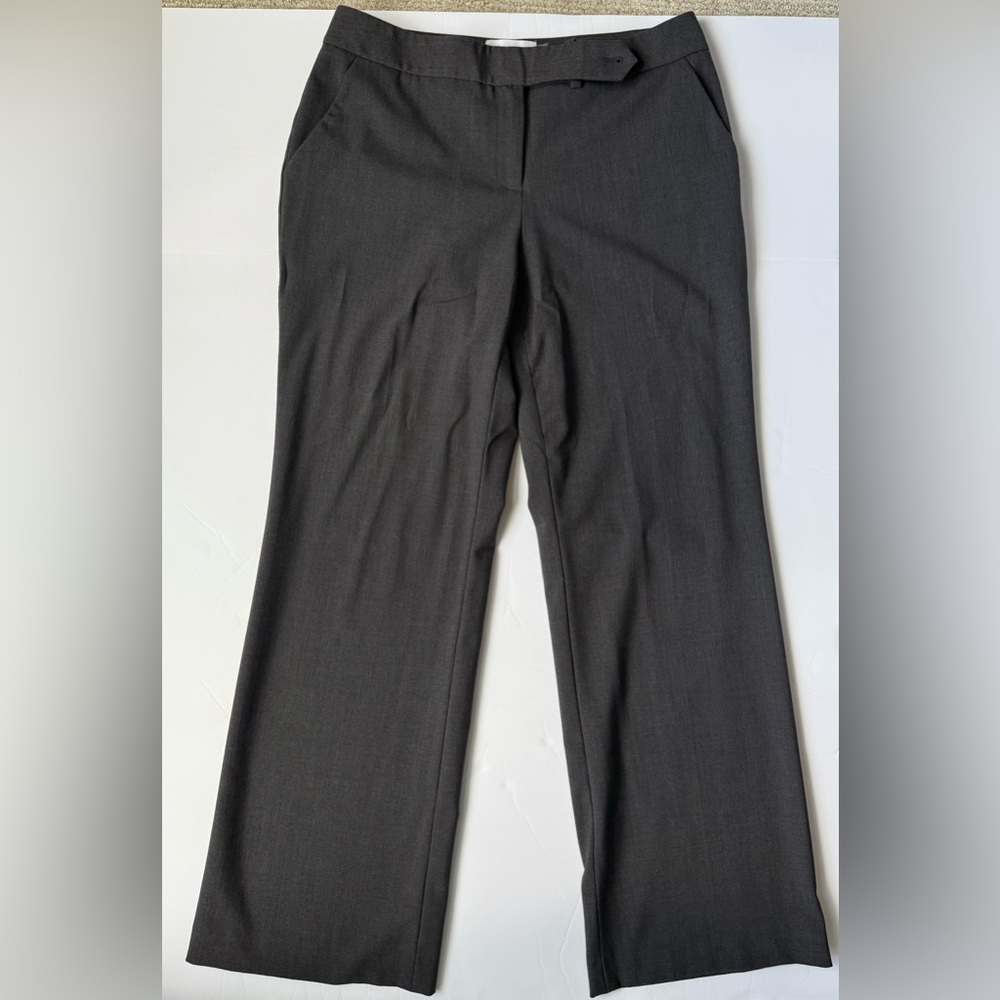 Calvin Klein Women's Dress Pants Classic Fit Trousers Charcoal Gray Size 6P